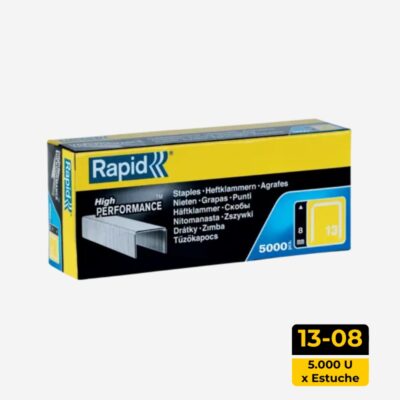 Grapa 13- 08mm Rapid (Estuche 5.000 unid)