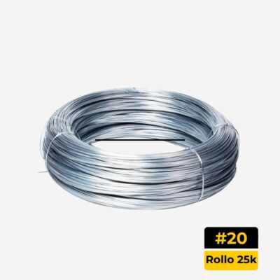 Alambre Galvanizado # 20 (Rollo 25k)